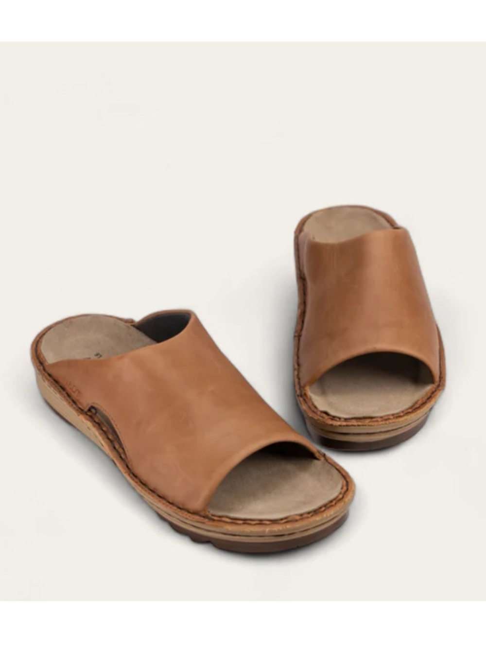 NAOT Ardisia Sandal in Latte Brown Leather
